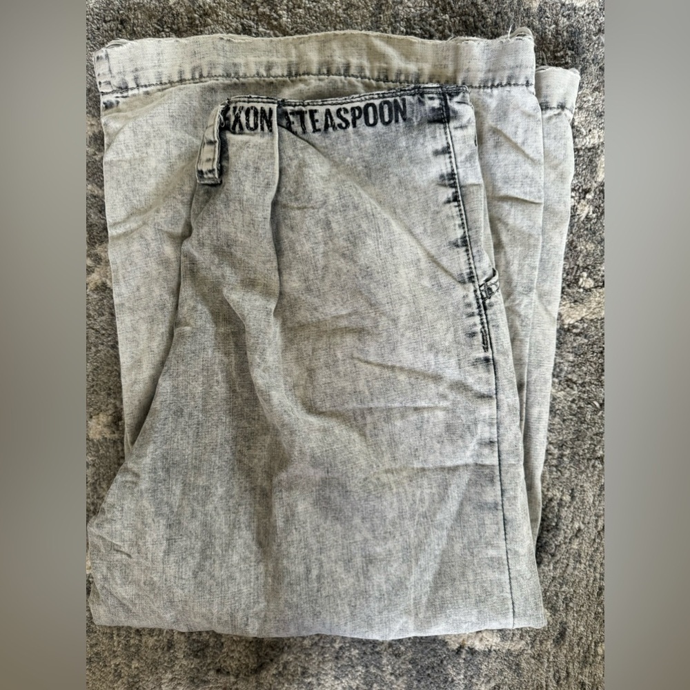 ONE TEASPOON acid wash paperbag waist wide leg jeans - Picture 5 of 6